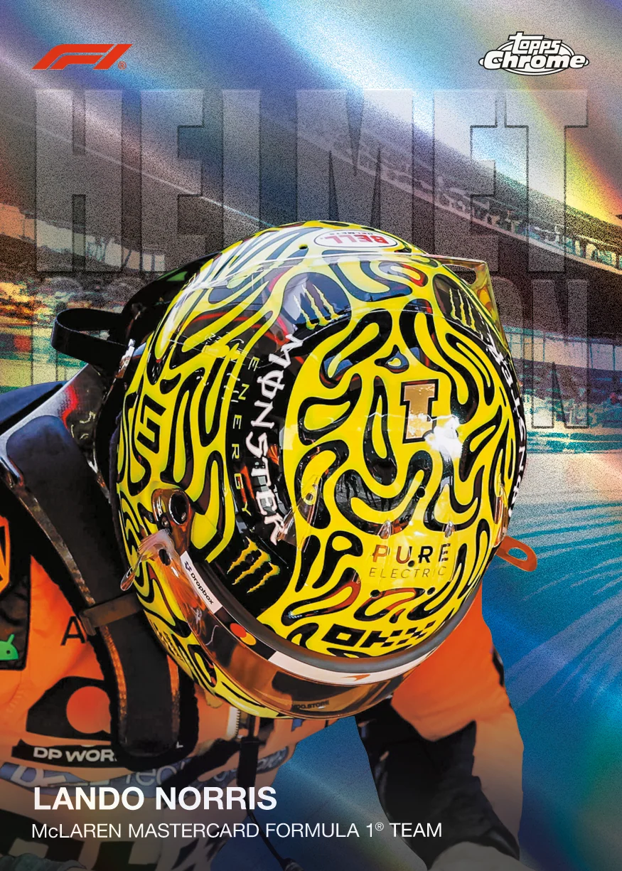 Lando Norris Helmet Collection sample card