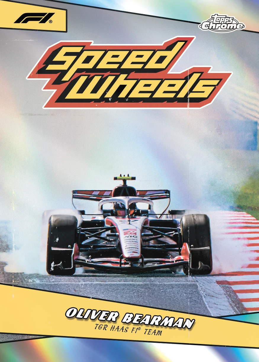 Oliver Bearman Speed Wheels sample card