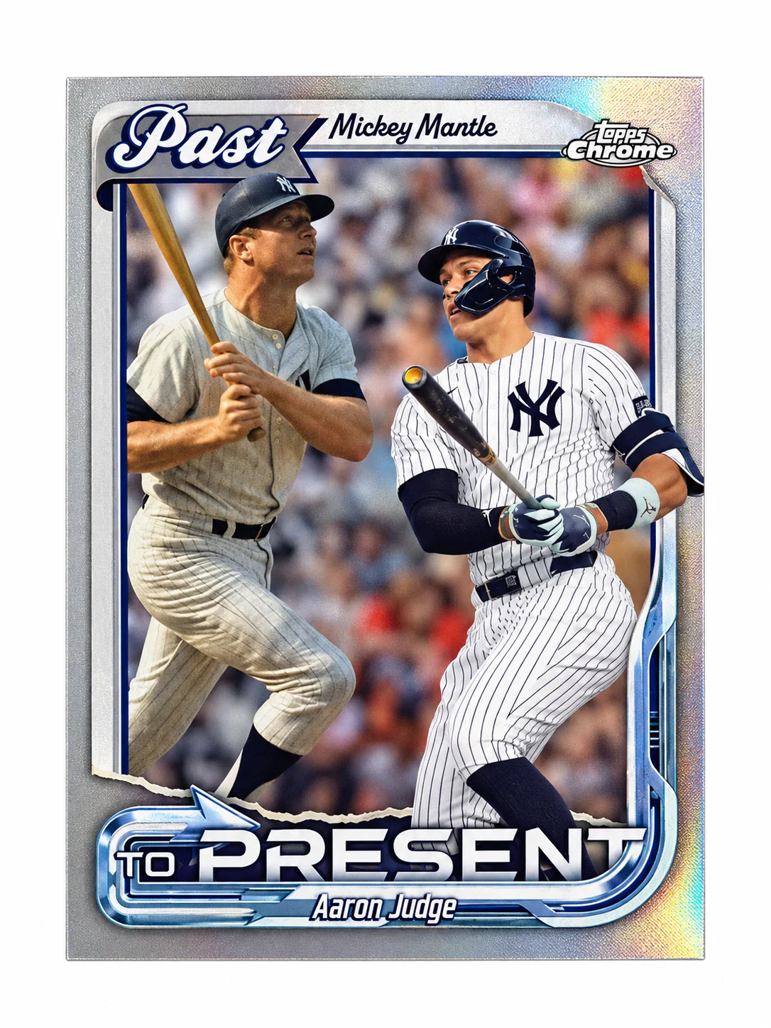 Mickey Mantle / Aaron Judge · Topps Chrome Past to Present