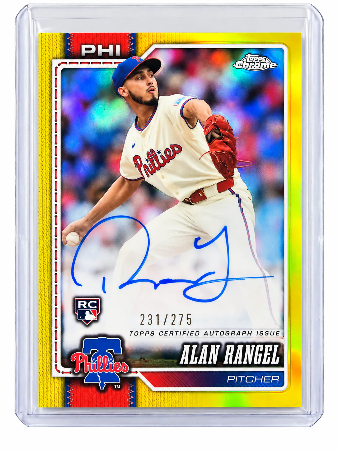 Alan Rangel · Topps Chrome RC Auto /275