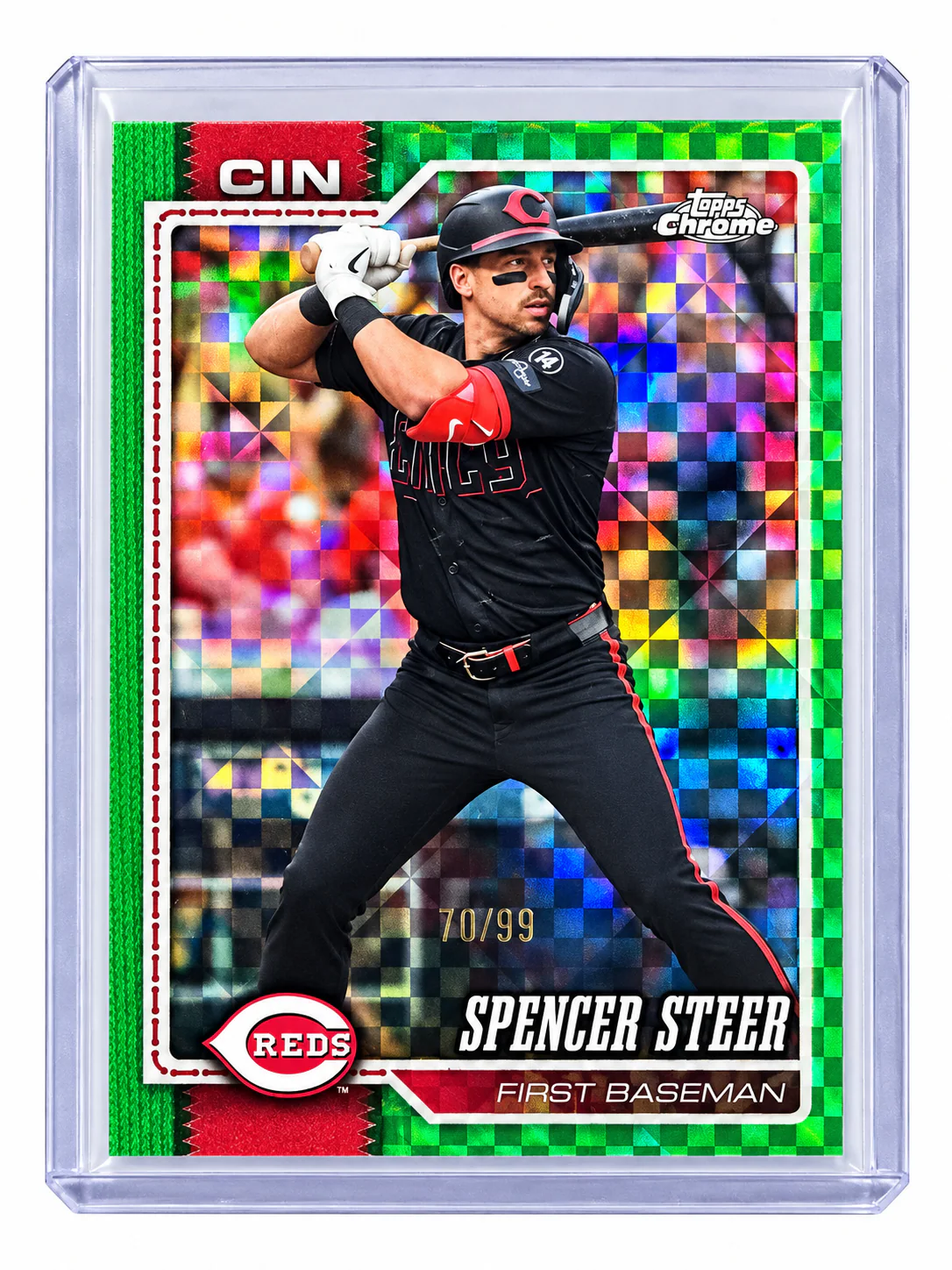 Spencer Steer · Topps Chrome /99