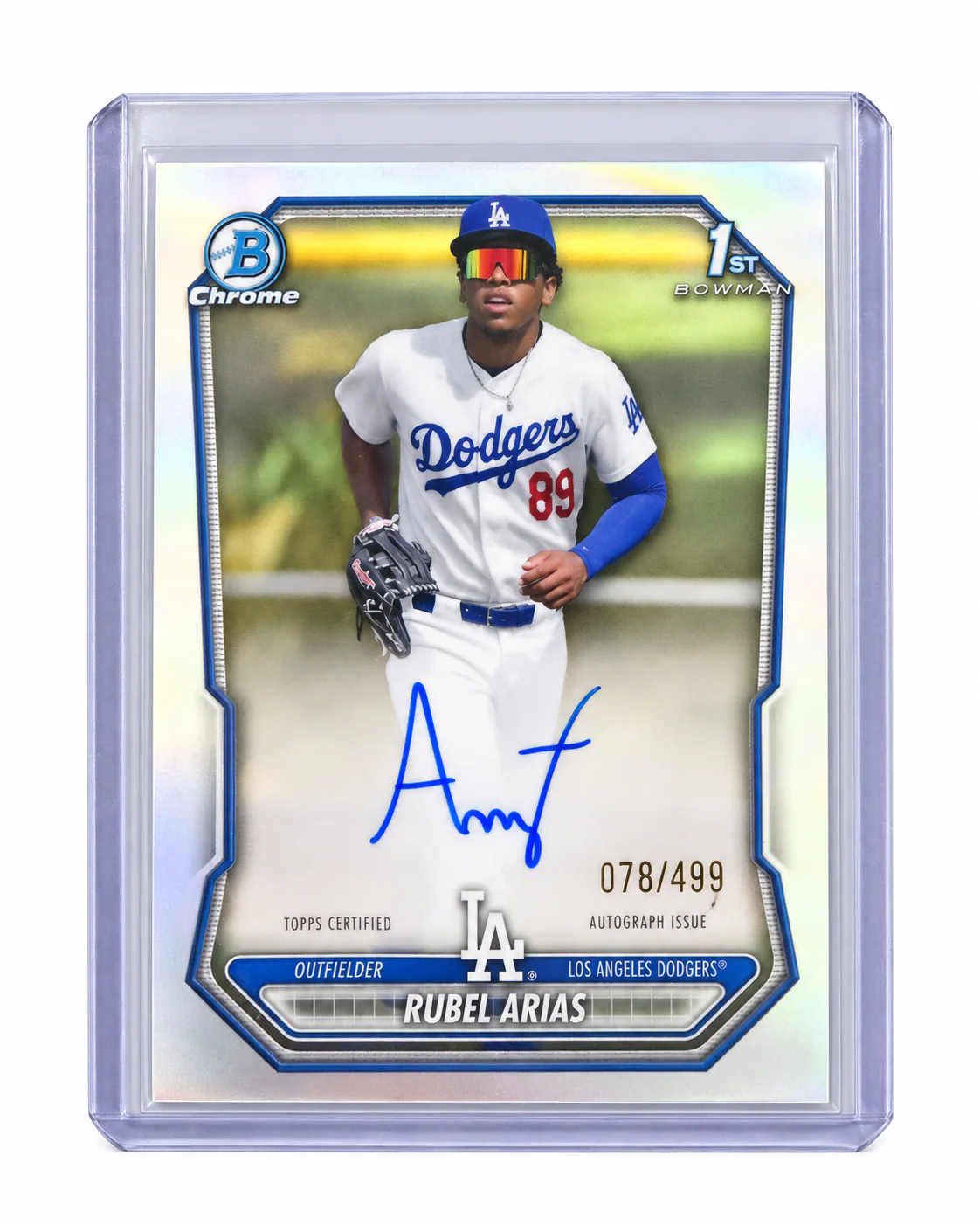 Rubel Arias · Bowman Chrome · 1st Bowman Auto /499