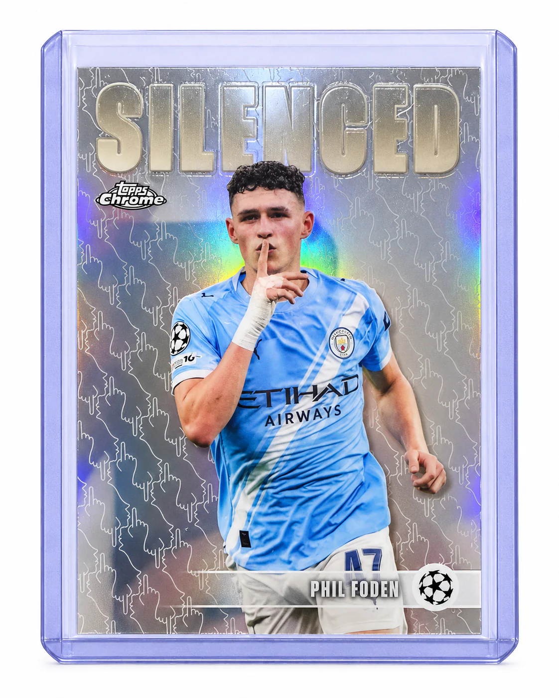 Phil Foden · Topps Chrome Silenced