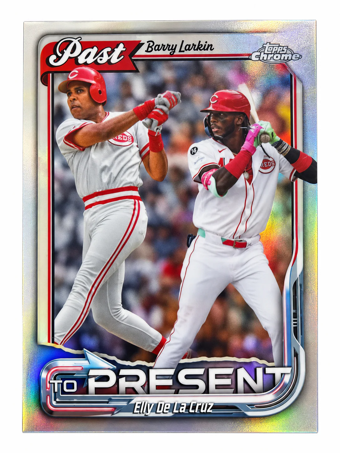 Barry Larkin / Elly De La Cruz · Topps Chrome Past to Present
