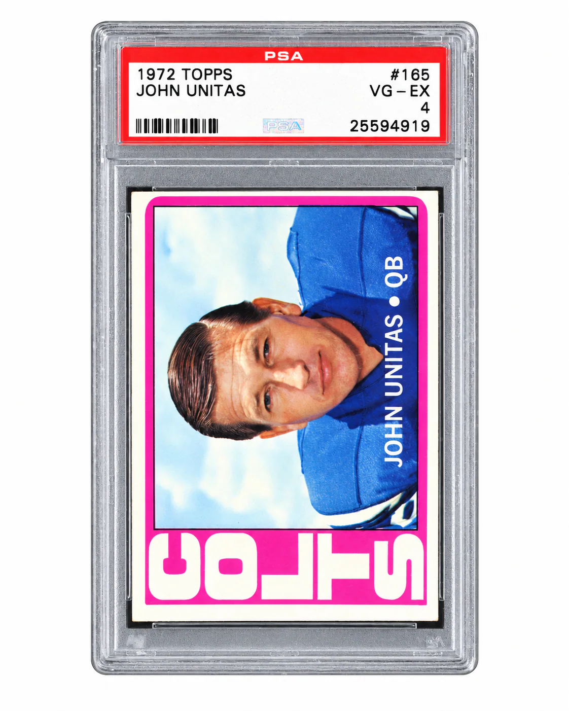 John Unitas · Topps · PSA 4