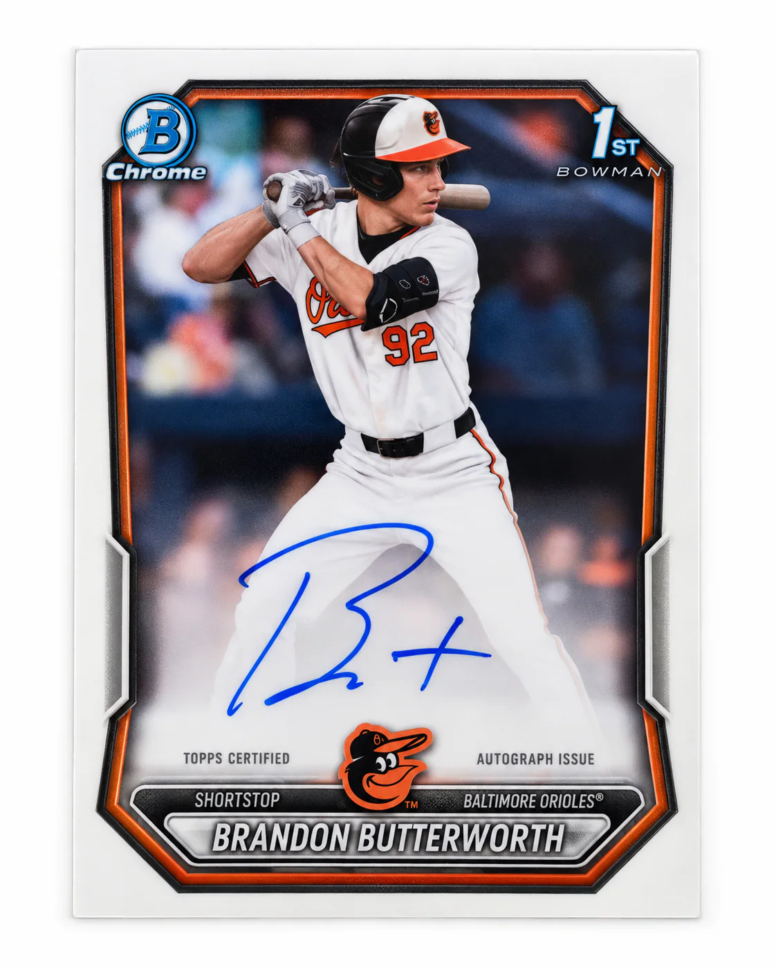 Brandon Butterworth · Bowman Chrome · 1st Bowman Auto