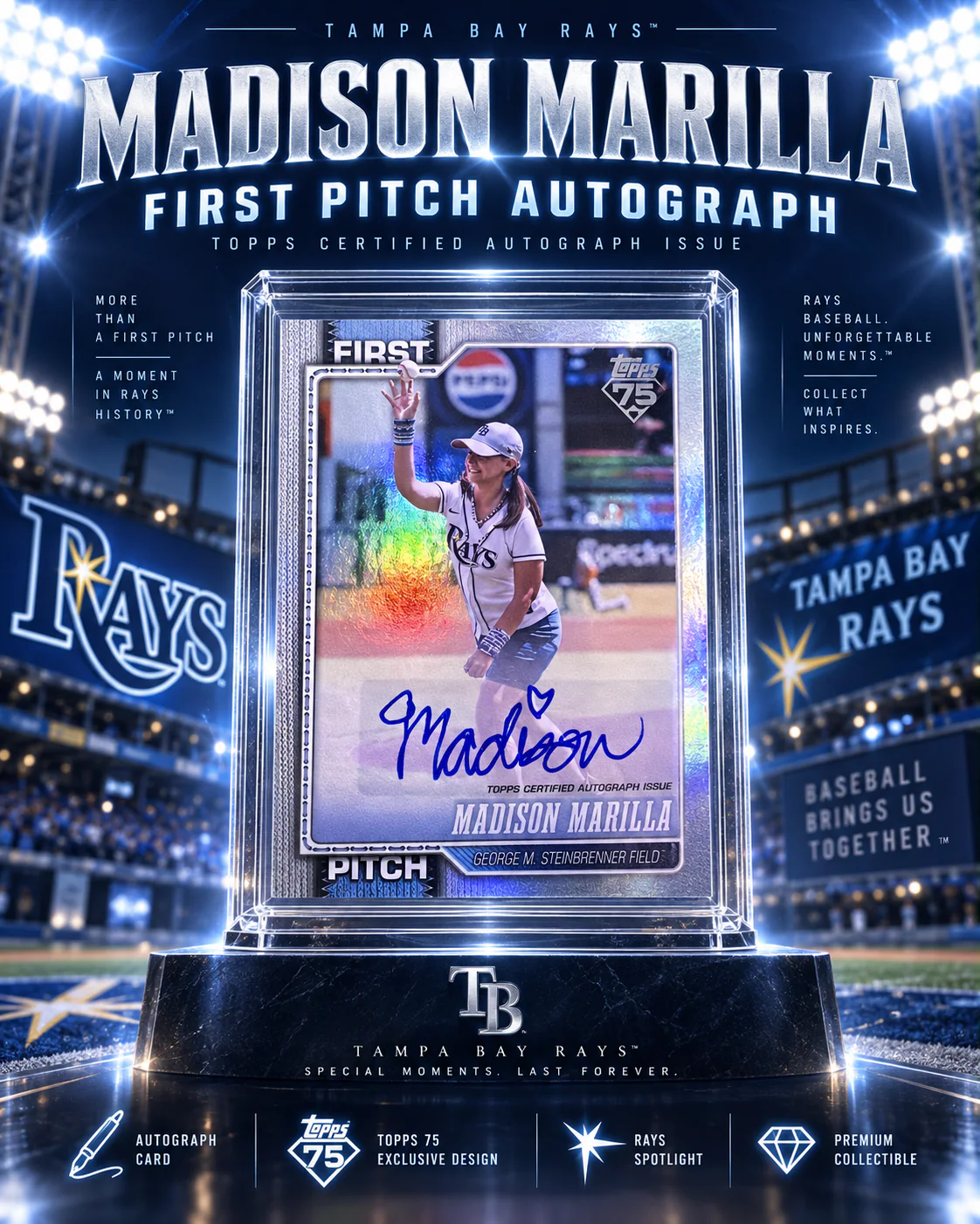 Madison Marilla · Topps First Pitch Autograph
