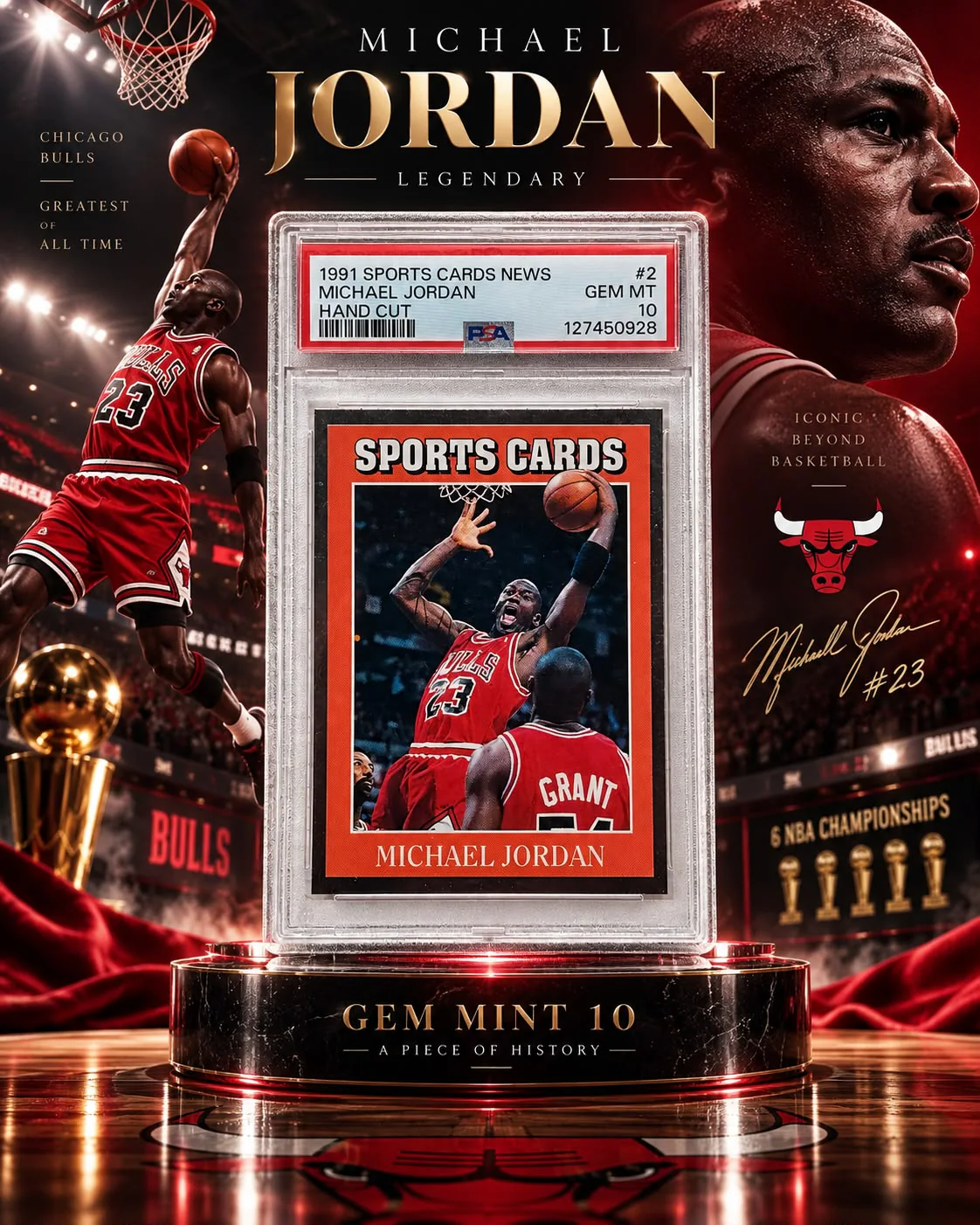 Michael Jordan · Sports Cards News #2 · PSA 10