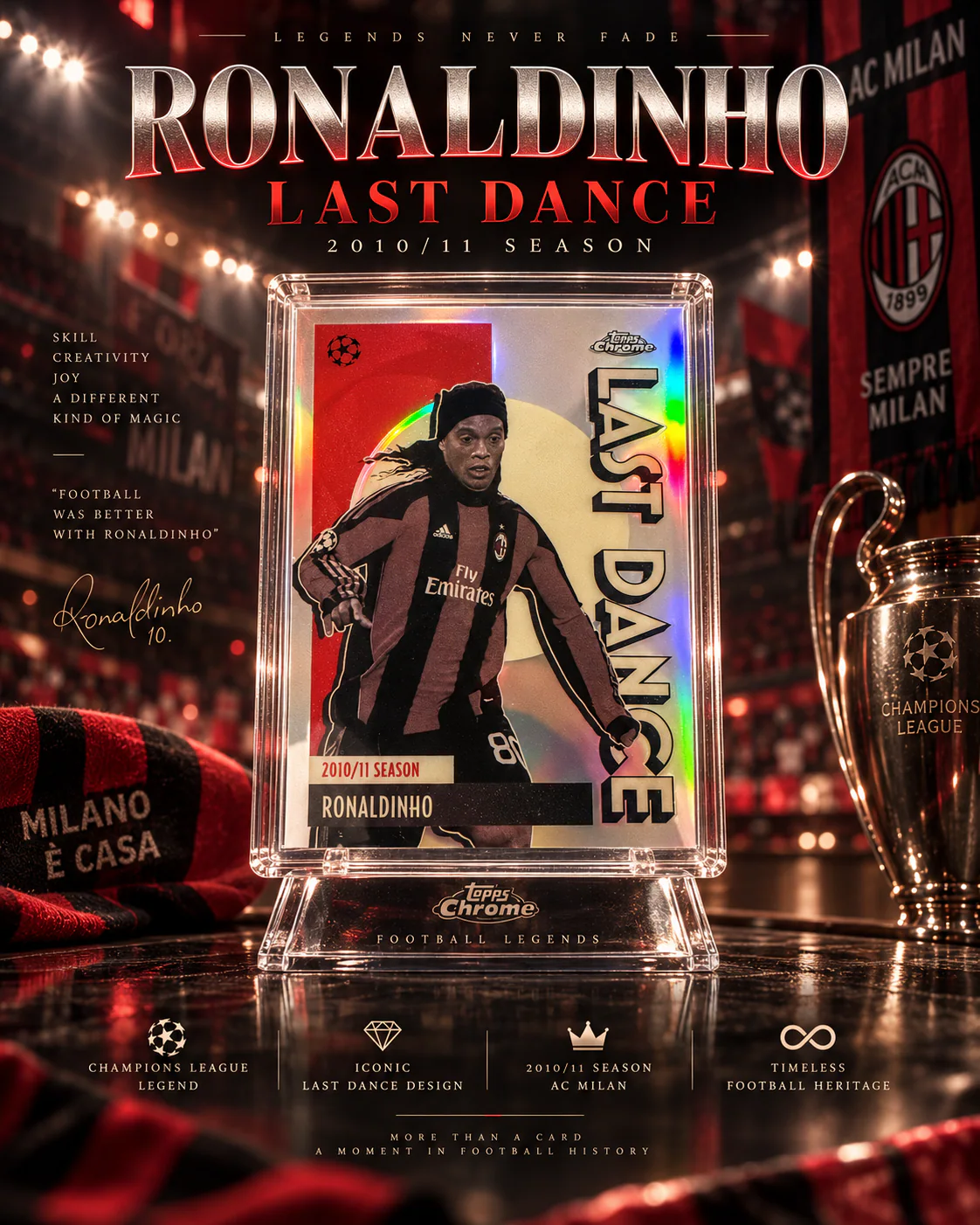 Ronaldinho · Topps Chrome Last Dance