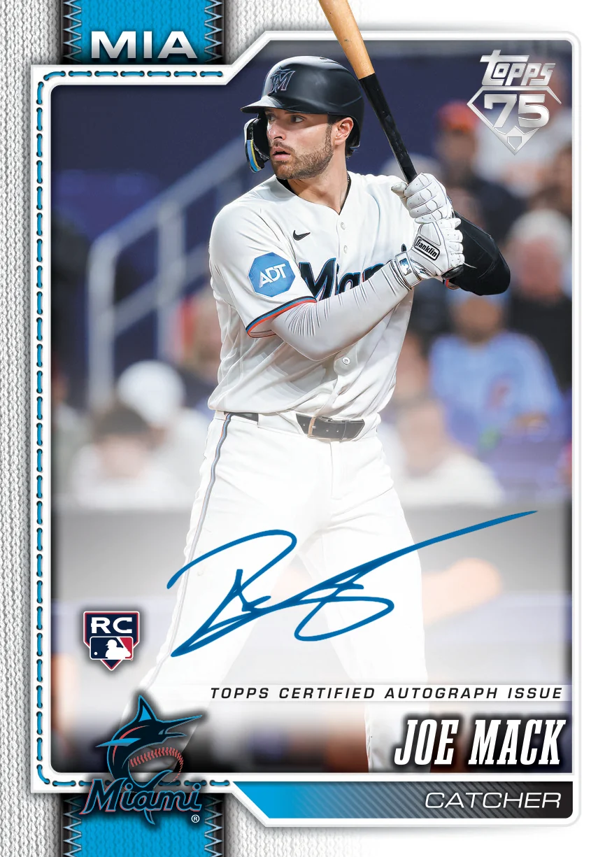 Joe Mack · Autograph illustrative sample card